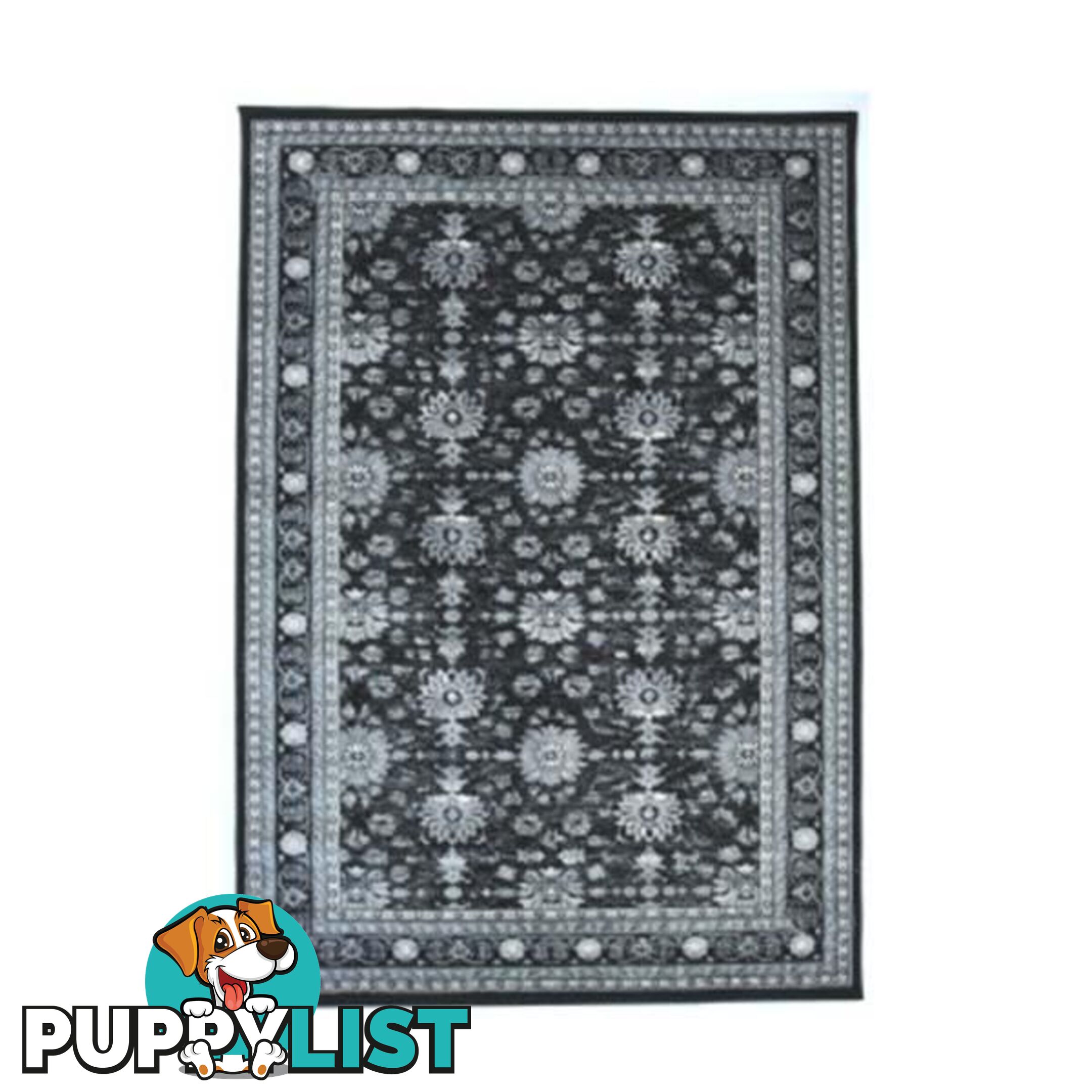 Black Tibet Polypropylene Rug - Unbranded - 7427046216791