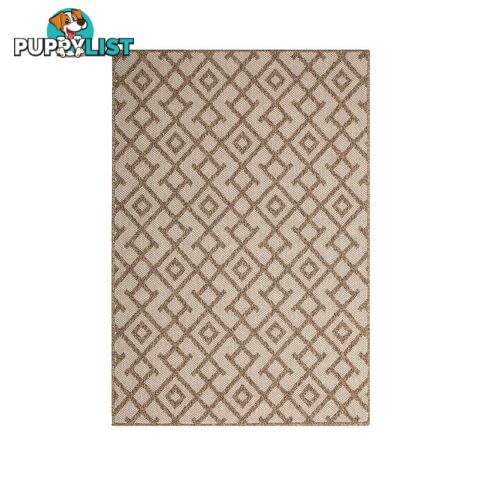 HAWAII BROWN BEIGE DIAMOND SHAPED RUG - Unbranded - 7427046338356