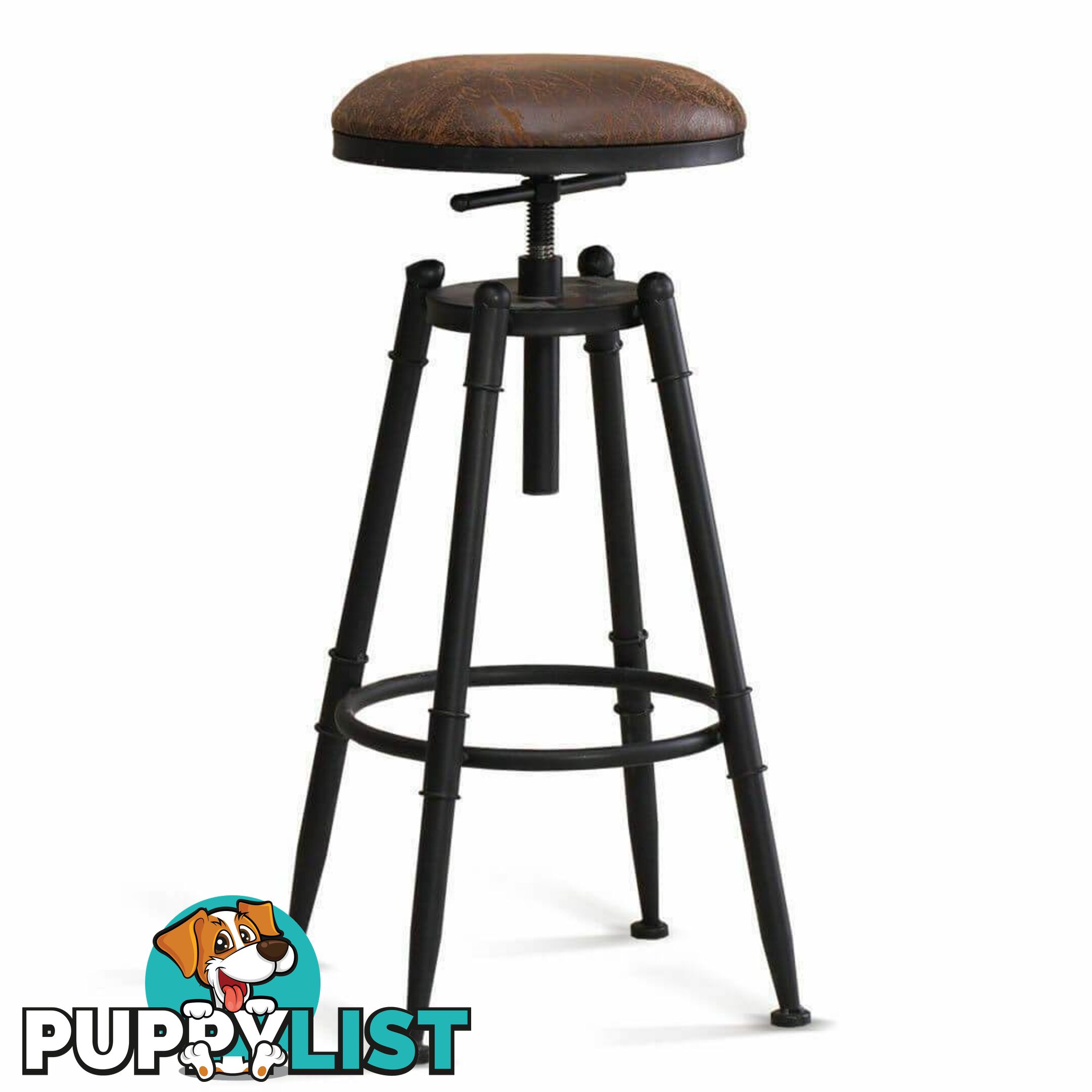 4X Rustic Industrial Bar Stool Kitchen Stool Barstool Swivel Dining Chair - Unbranded - 787976592226