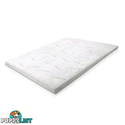 Cool Gel Memory Foam Mattress Topper Bamboo Cover - Giselle Beddings - 9350062218266