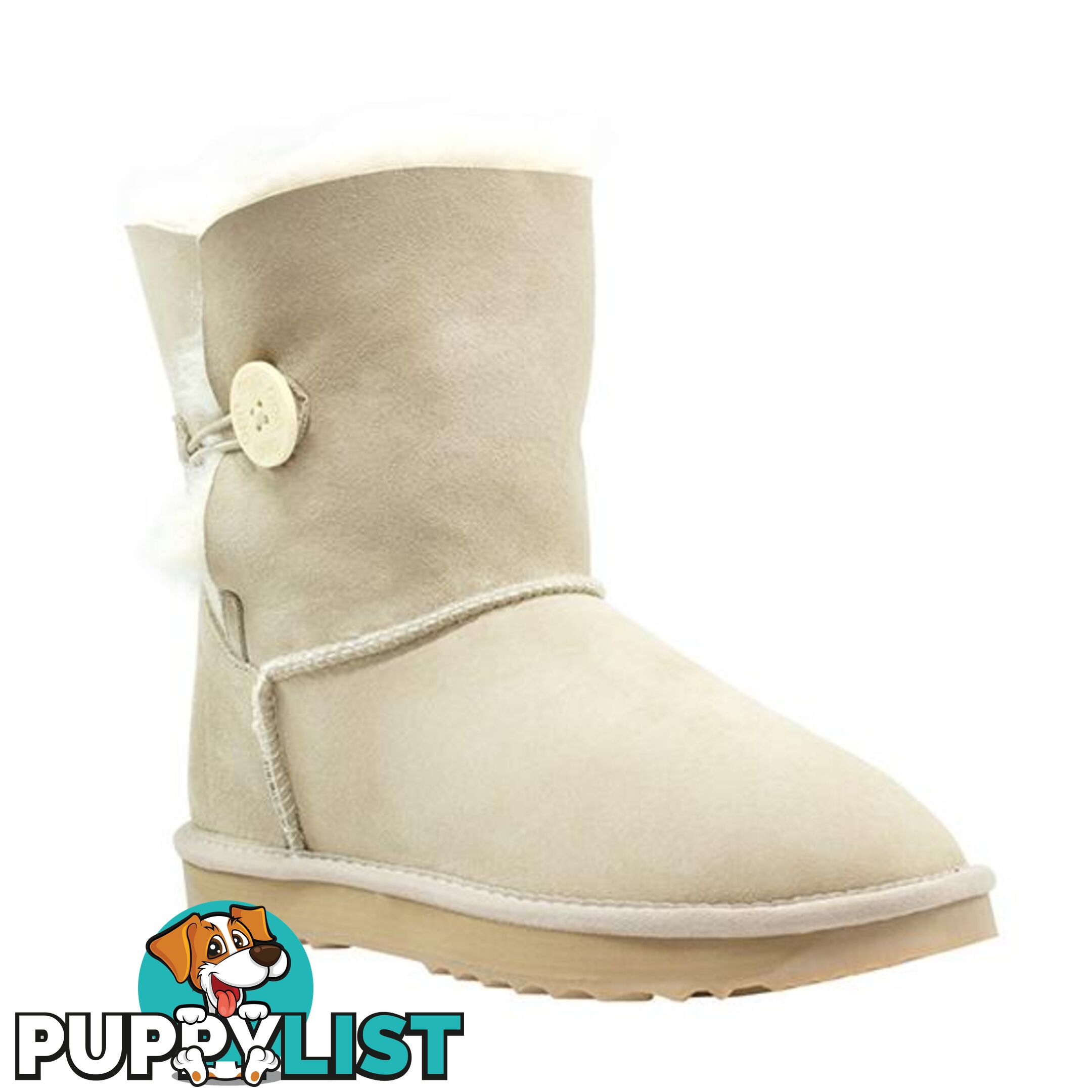 Comfort Me Australian Made Mini Bailey Button Ugg Boot Sand - Comfort Me - 822427521261