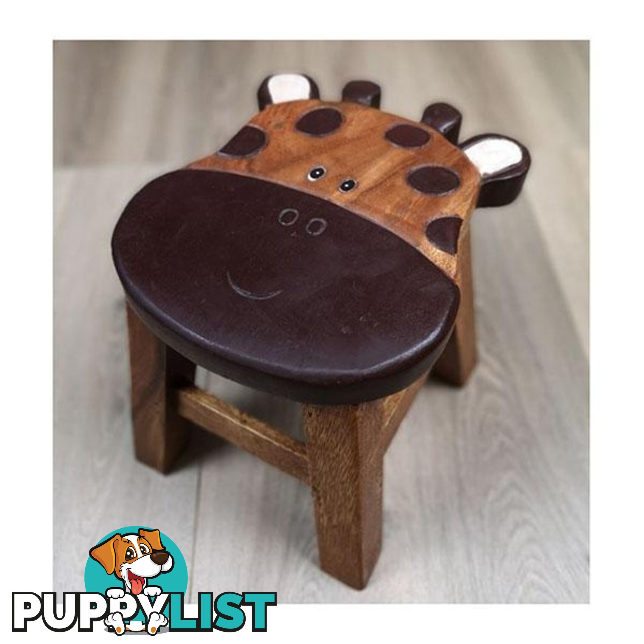 Kids Wooden Stool Giraffe - Mango Trees - 9476062140632