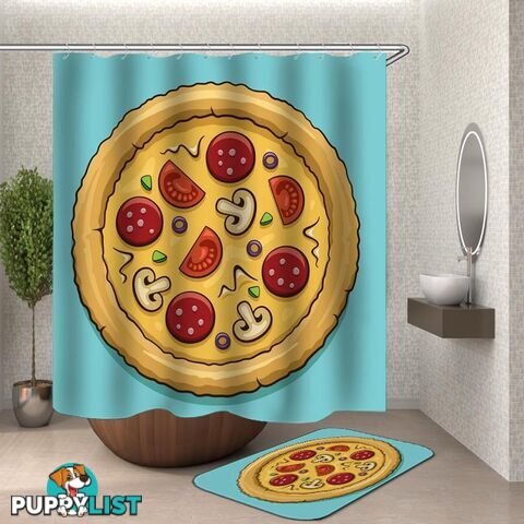 Pizza Shower Curtain - Curtain - 7427046107563