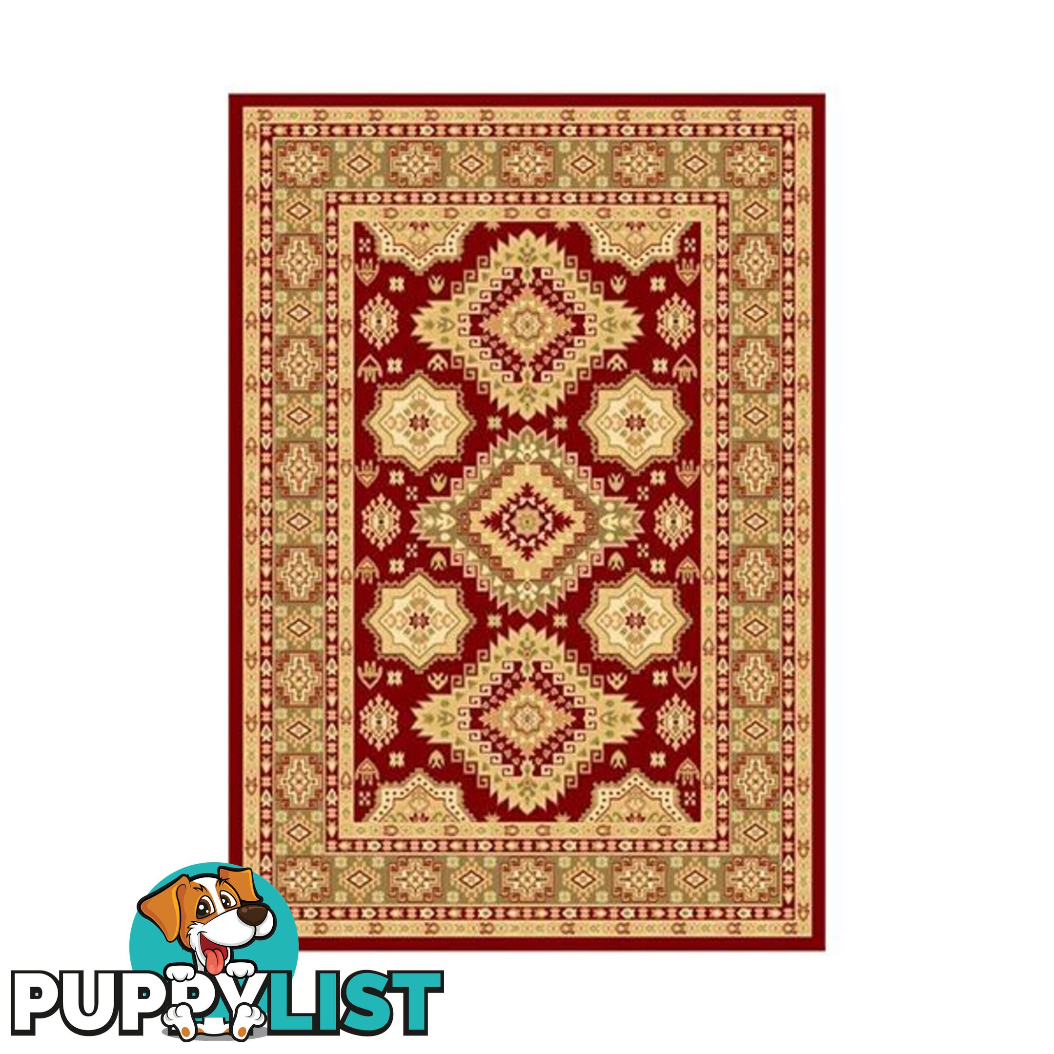 Red Brown Marakesh Traditional Rug - Unbranded - 7427046167505