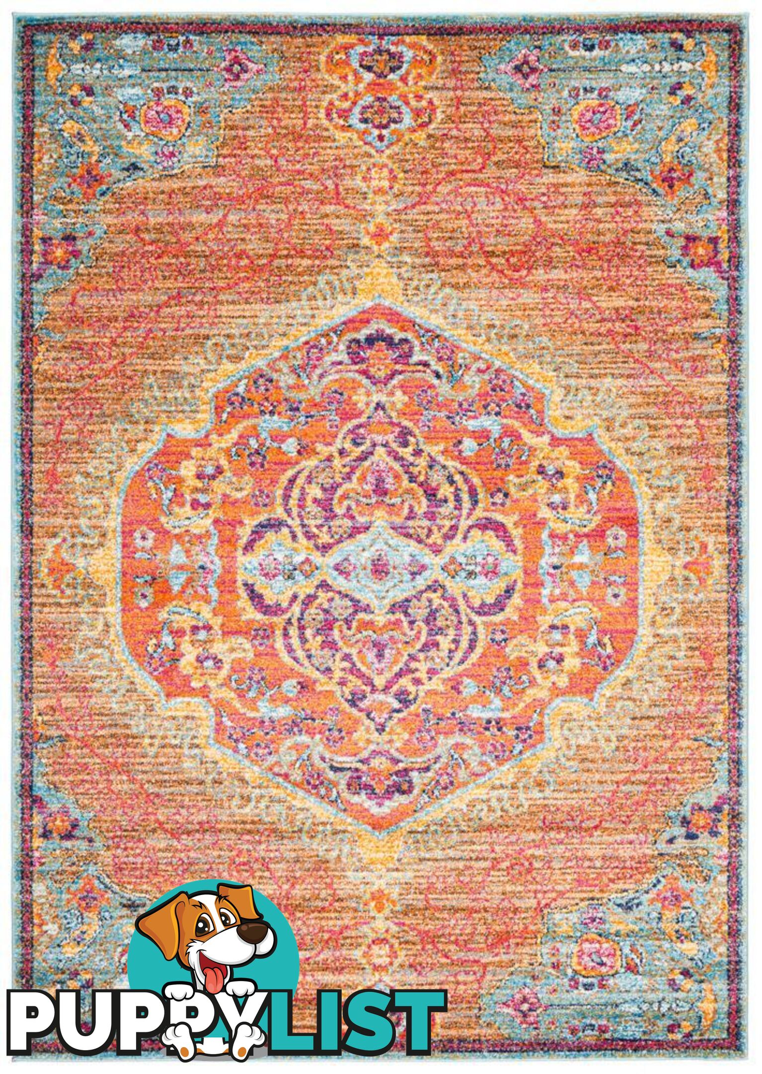 Radiance Tangerine Rug - Unbranded - 9375321886543