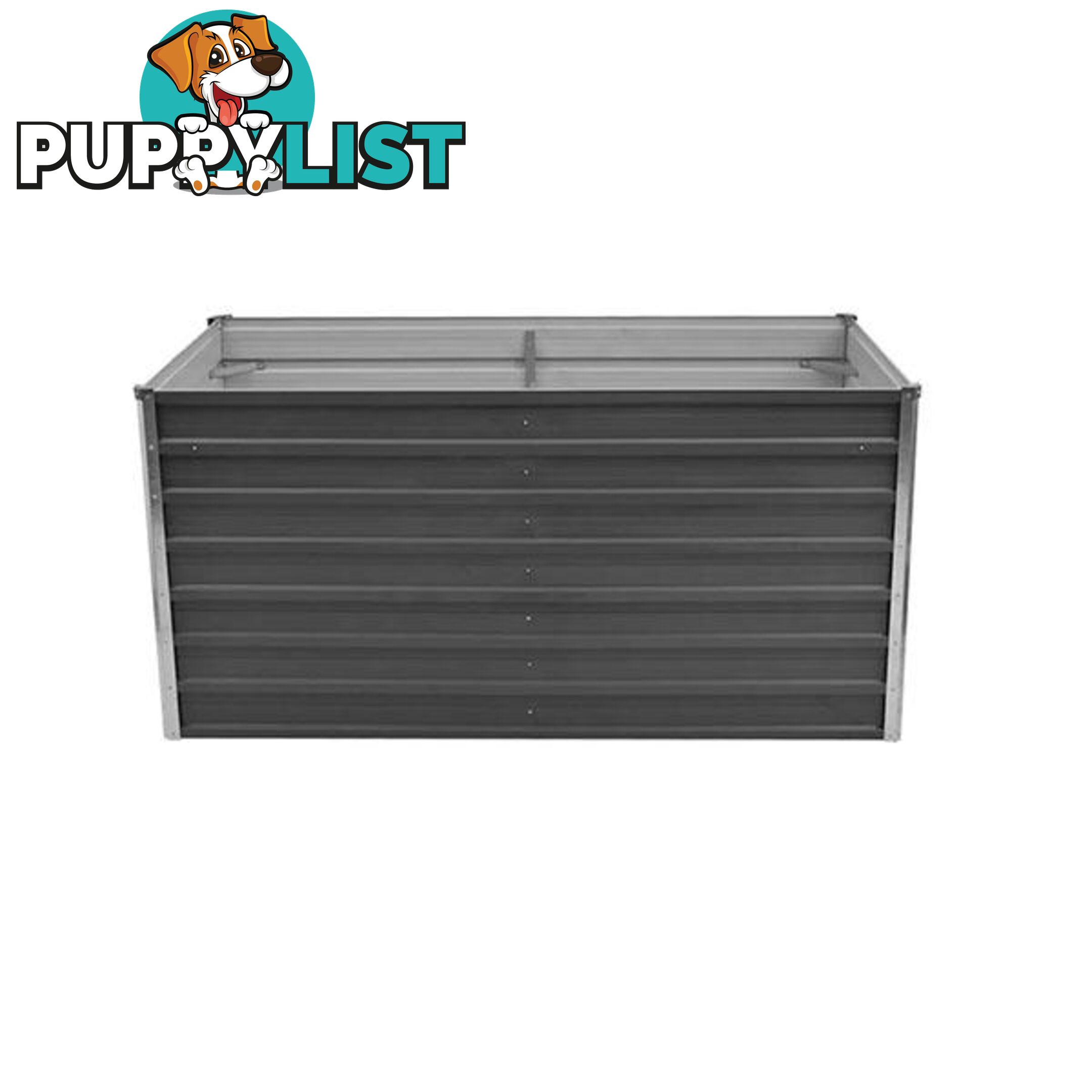 Raised Garden Bed 160 X 80 X 77 Cm Galvanized Steel Grey - Garden Bed - 8718475500636