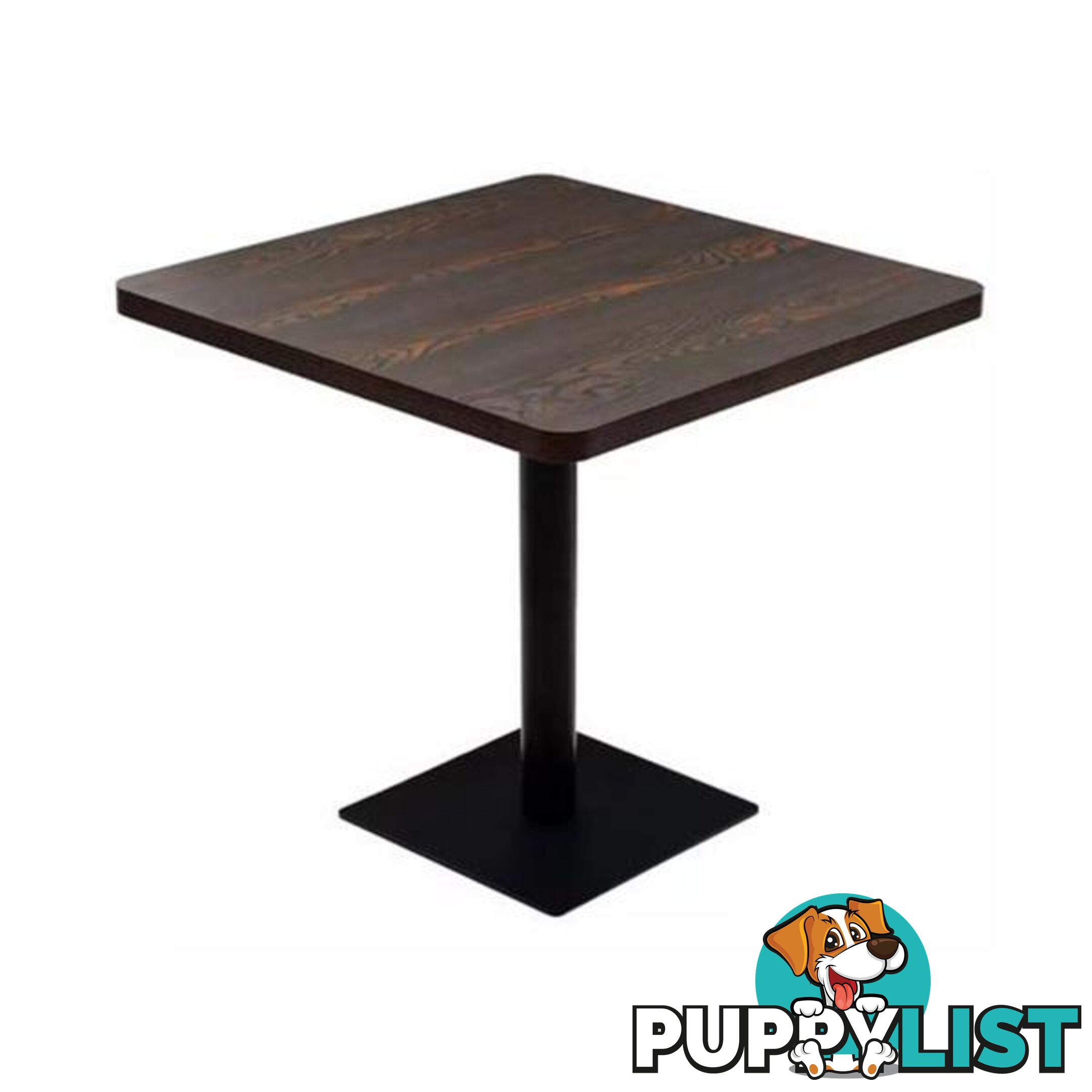 Bistro Table Mdf And Steel Square 80X80X75 Cm - Unbranded - 8718475583813