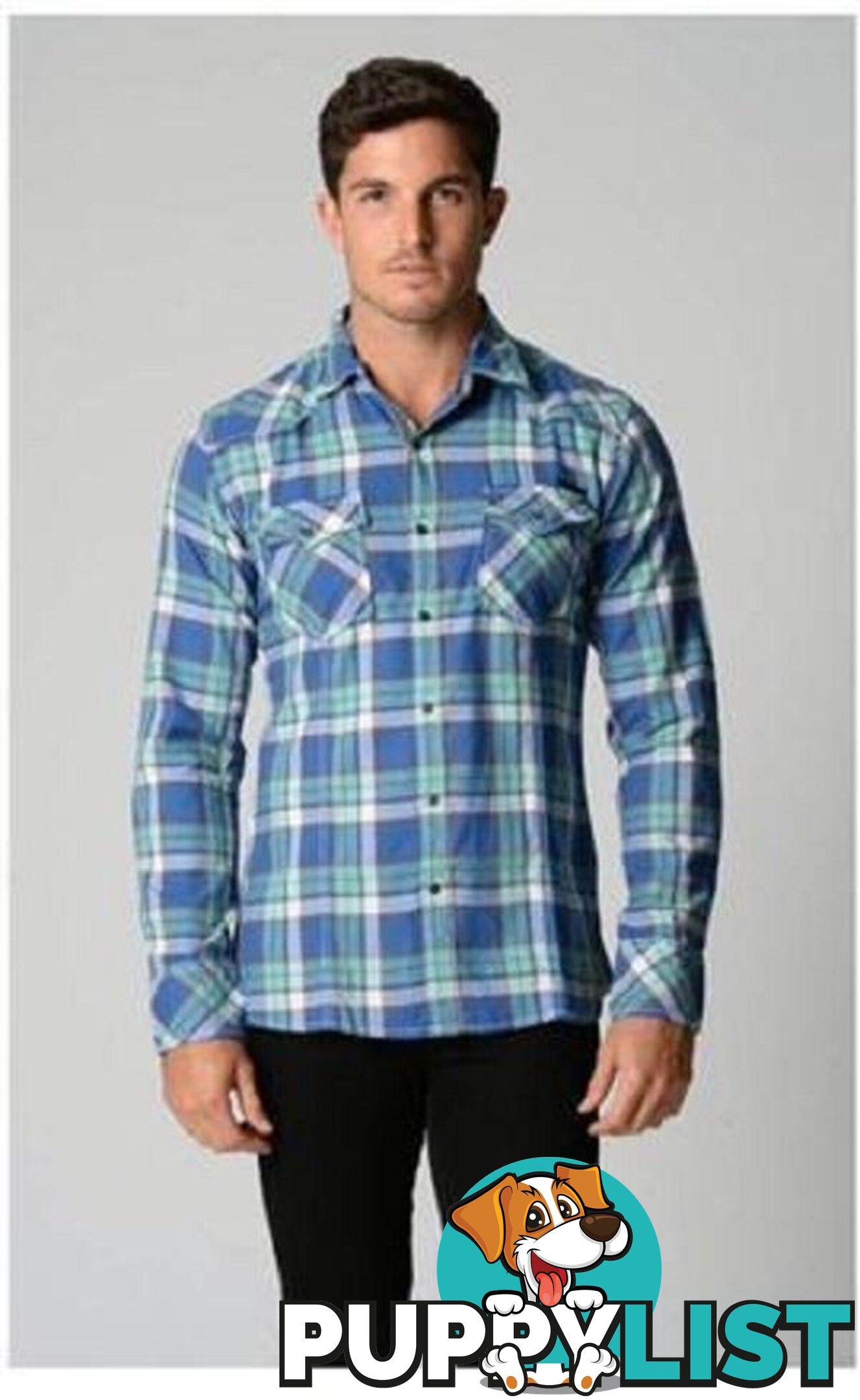 Deacon Aqua Check Shirt - Large - Deacon - 4326500389114