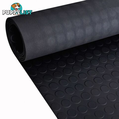 Round Dotted Anti-Slip Rubber Floor Mat 5 x 1 M - Unbranded - 4326500424631