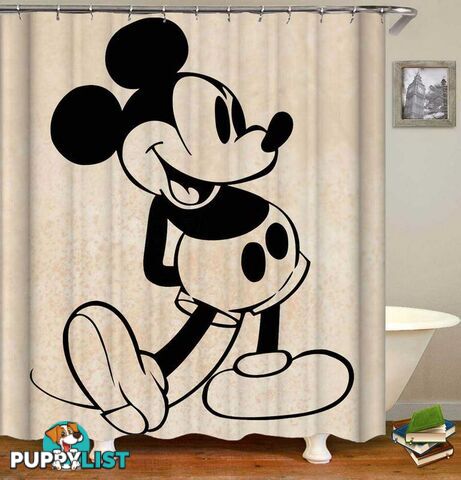 Classic Mickey Mouse Shower Curtain - Curtain - 7427046057165