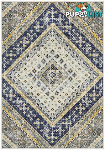 Babylon Diamond Navy Rug - Unbranded - 9375321874465