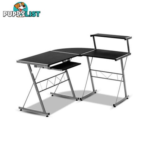 Artiss Corner Metal Pull Out Table Desk - Artiss - 7427046188074