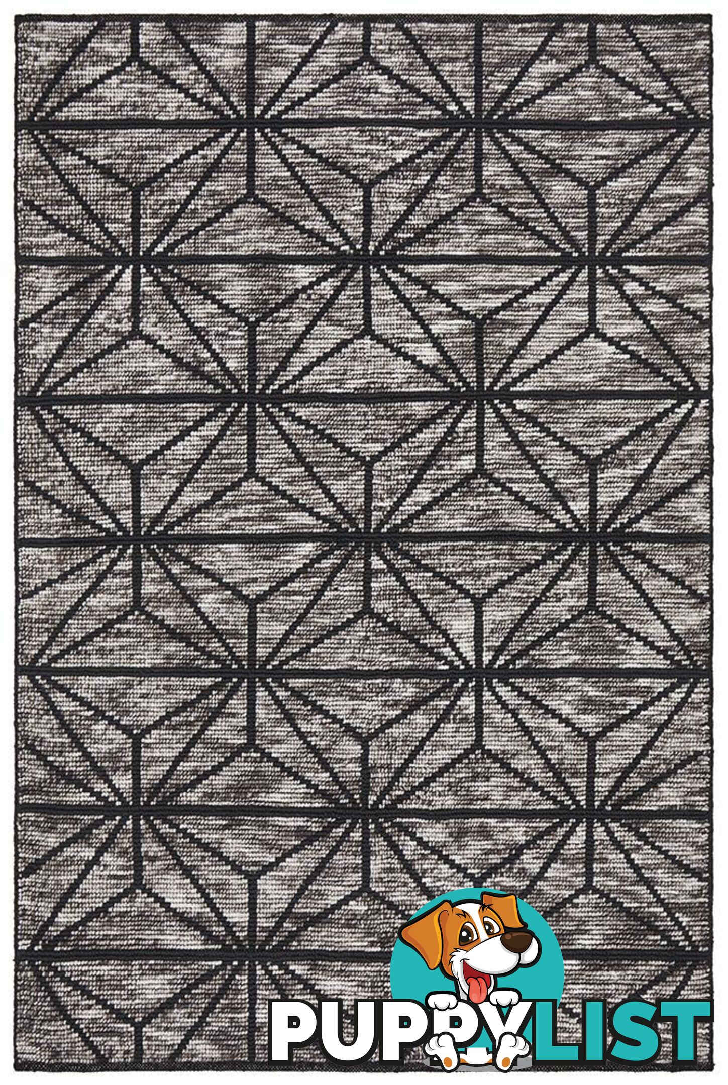 Miller Rhythm Motif Charcoal Rug - Unbranded - 9375321831772