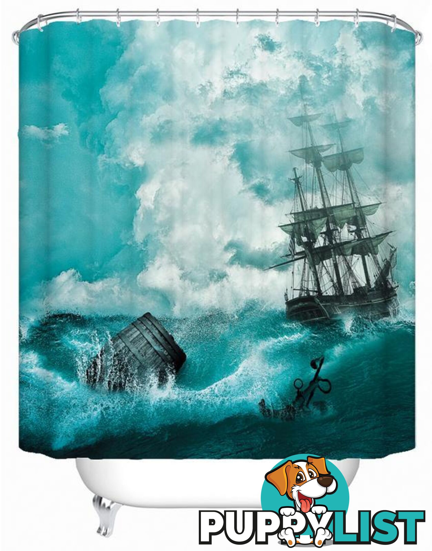 Abandon Ship(!) Shower Curtain - Curtain - 7427005923982