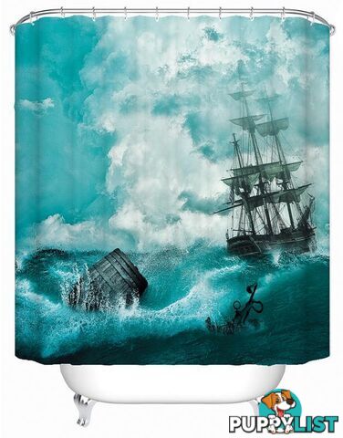 Abandon Ship(!) Shower Curtain - Curtain - 7427005923982