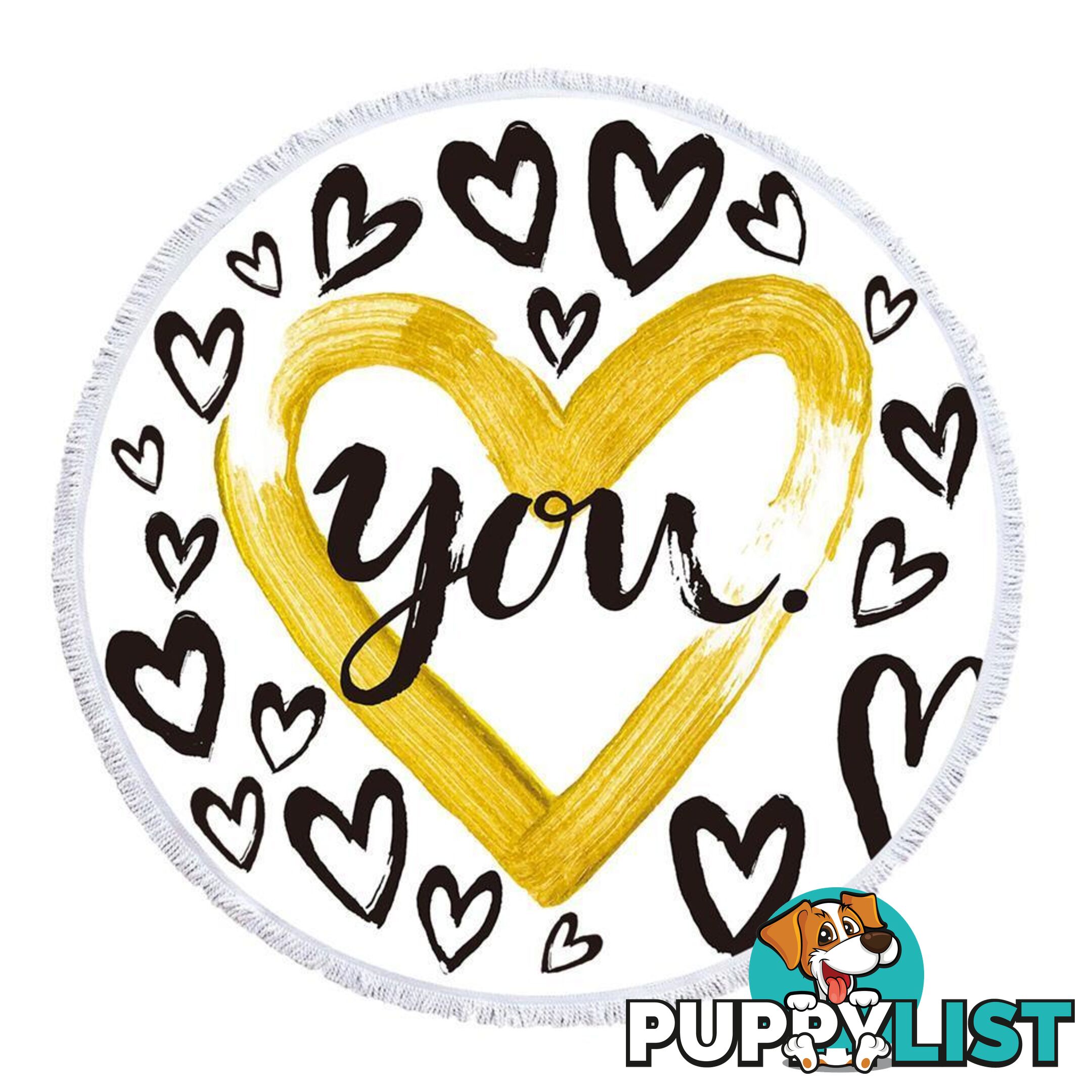 Love You Beach Towel - Towel - 7427046334556