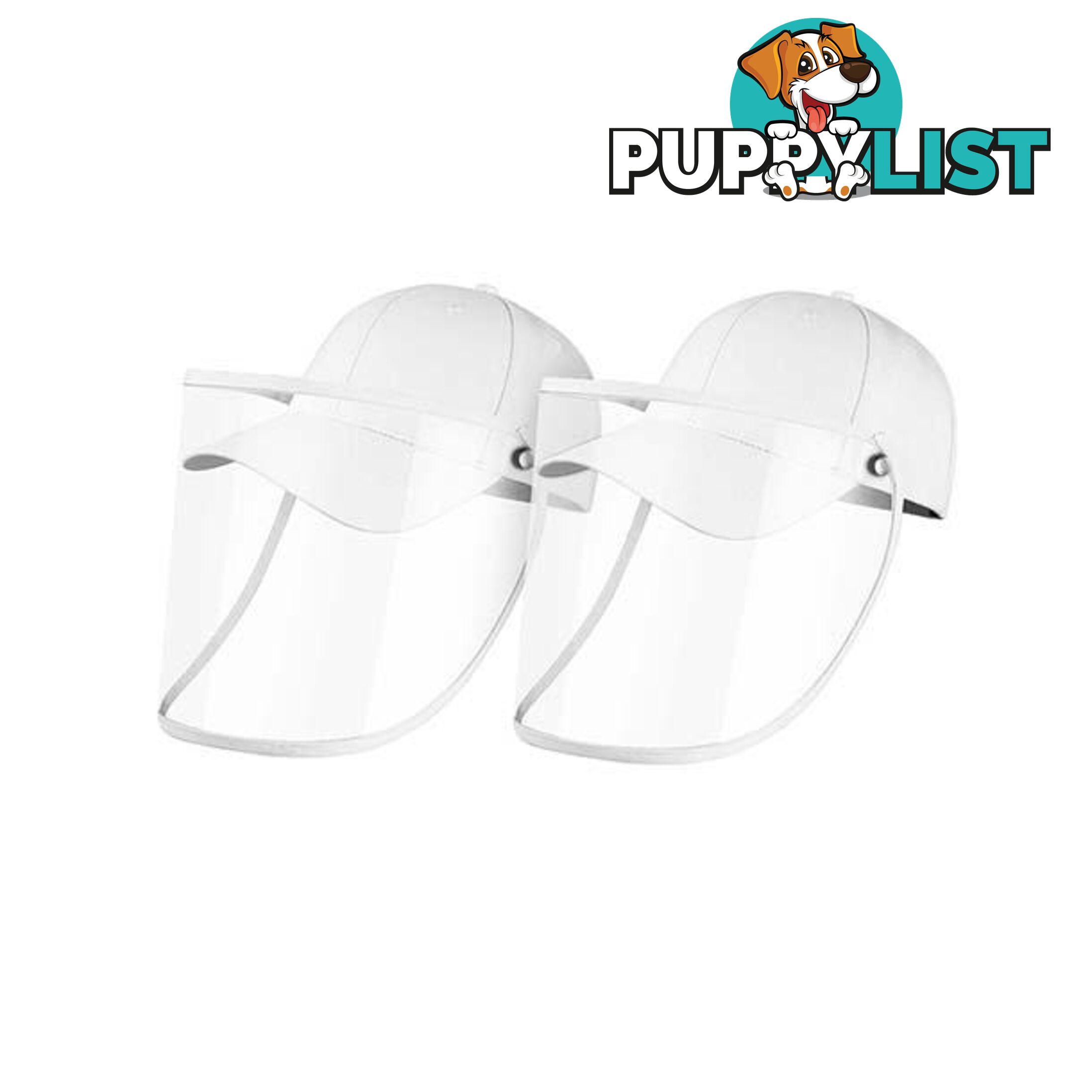 2X Outdoor Hat Anti Fog Dust Saliva Cap Face Shield Cover Adult White - Unbranded - 9476062095635