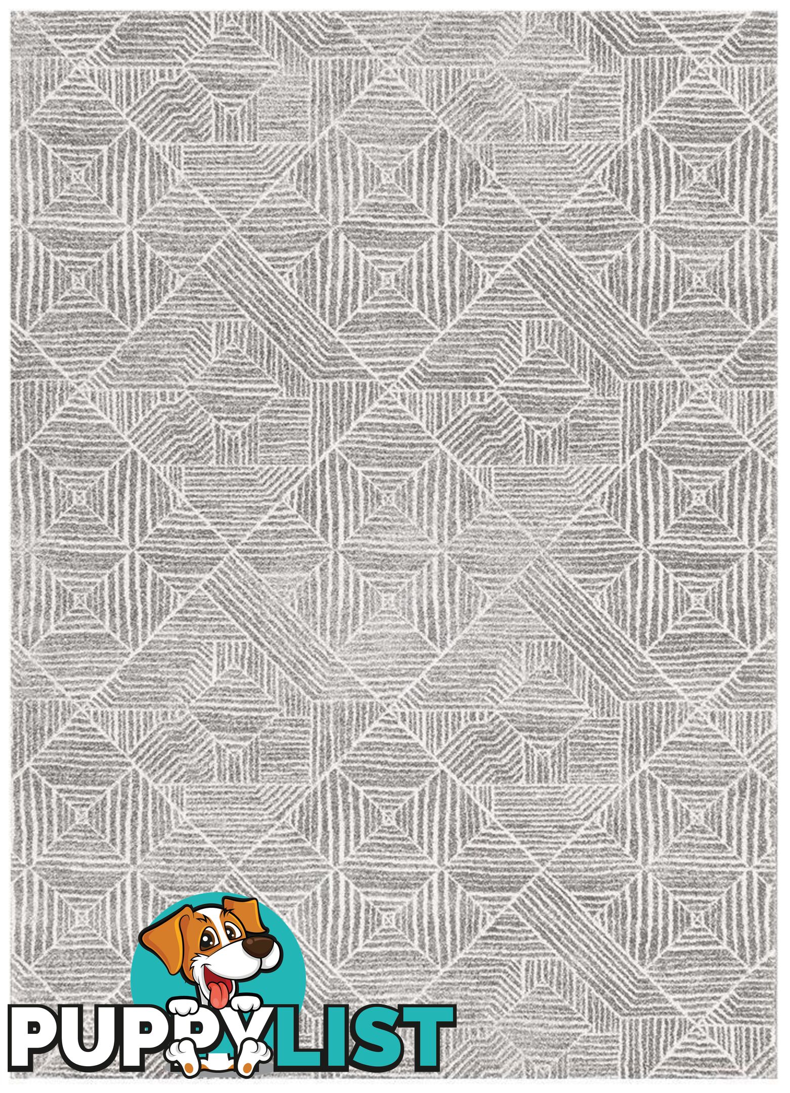 Oasis Kenza Contemporary Silver Rug - Unbranded - 9375321846929