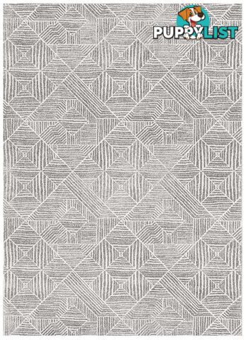 Oasis Kenza Contemporary Silver Rug - Unbranded - 9375321846929