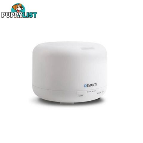 500 Ml 4-in-1 Aroma Diffuser - White - Devanti - 4344744409788