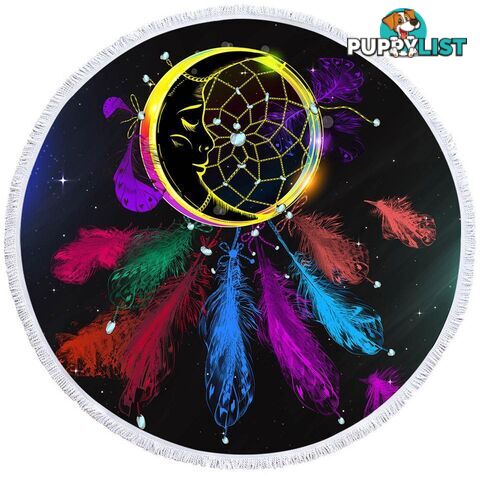 Multi Colored Dream Catcher Beach Towel - Towel - 7427046317610