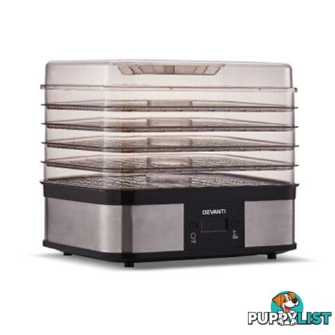 Devanti Food Dehydrator With 5 Trays - Devanti - 7427046182928