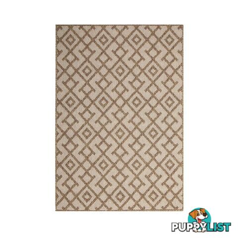 HAWAII BROWN BEIGE DIAMOND SHAPED RUG - Unbranded - 7427046338714