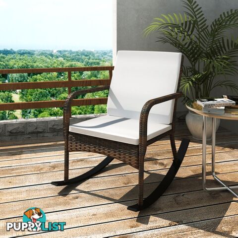 Poly Rattan Garden Rocking Chair - Unbranded - 4326500417718