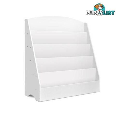 Keezi 5 Tiers Kids Bookshelf Magazine Organiser Bookcase Display - Artiss - 7427046183284