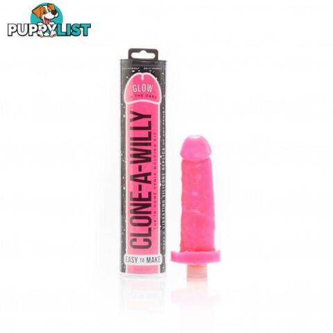 Clone A Willy Glow In The Dark Hot Pink - Clone a Willy - 763290080274