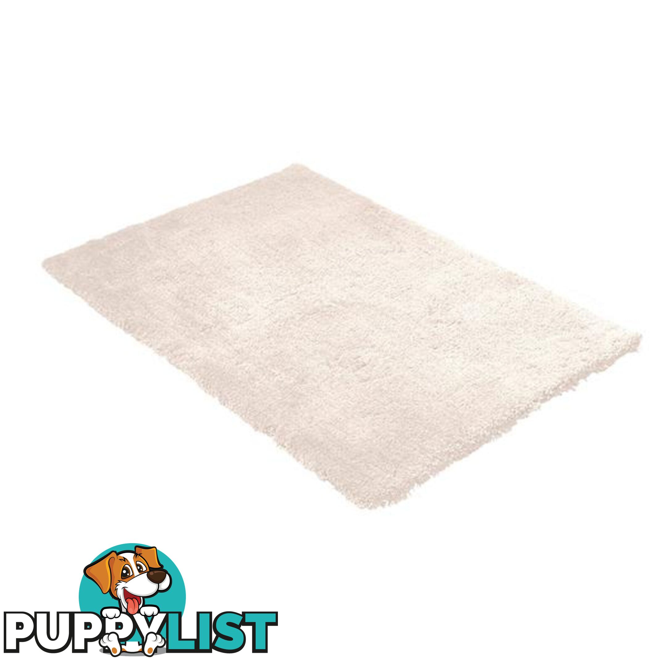 Ultra Soft Anti Slip Rectangle Plush Shaggy Floor Rug Carpet In Beige 60X220 Cm - Unbranded - 787976593537