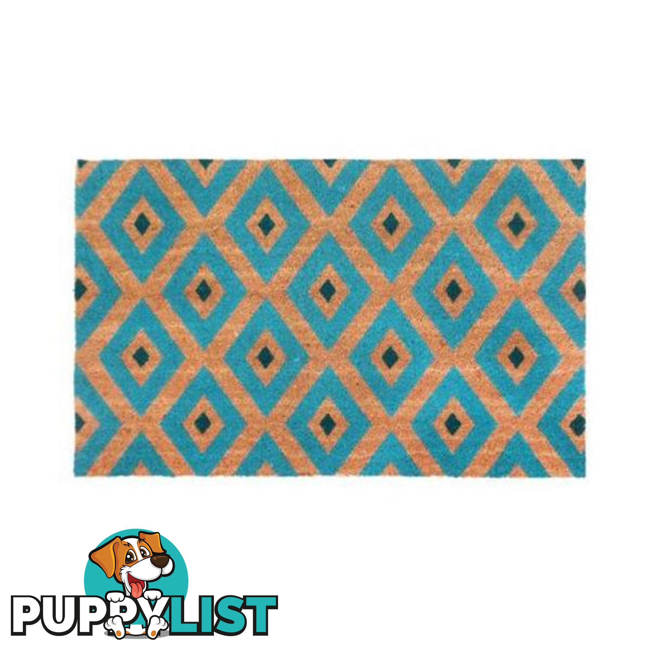 Kimberley Blue Pvc Backed Coir Door Mat - Unbranded - 8901304506293