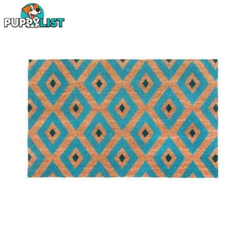 Kimberley Blue Pvc Backed Coir Door Mat - Unbranded - 8901304506293