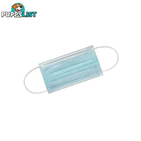 Blue Disposable Surgical Face Masks 3 Ply With Earloop Latex Free - Unbranded - 7427005884412