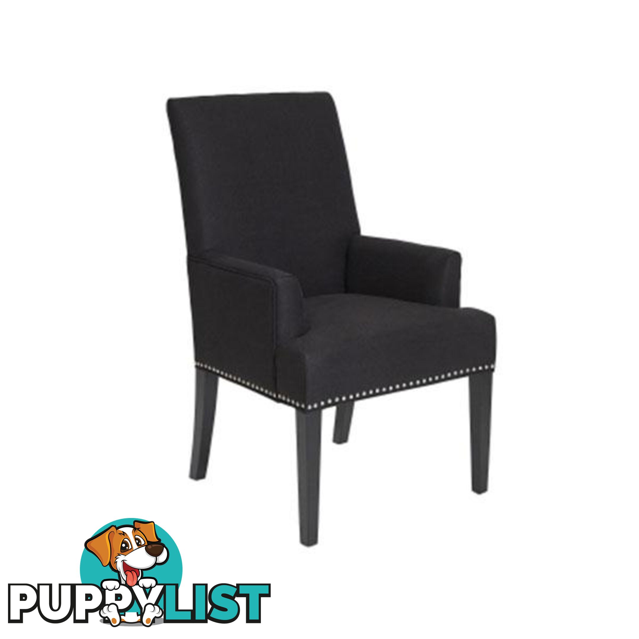 Bentley Arm Chair Black - Arm Chair - 9320294111222