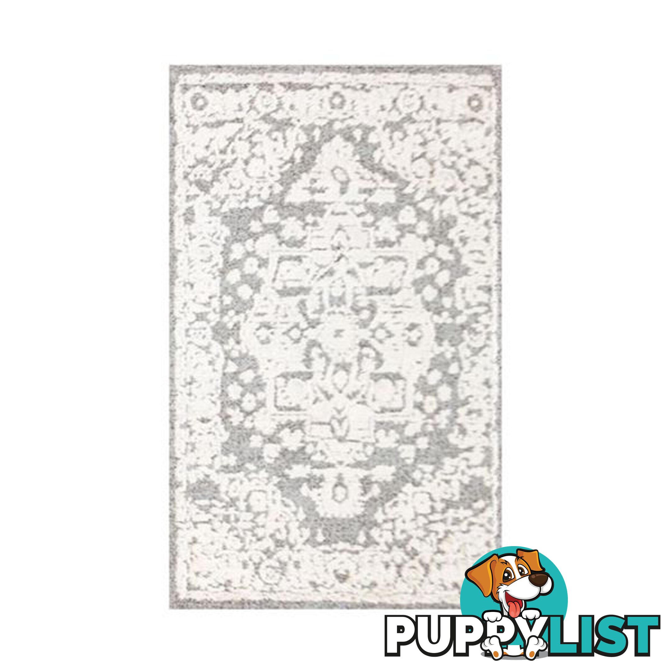 Traditional White Light Grey Carvan Rug - Unbranded - 787976629113