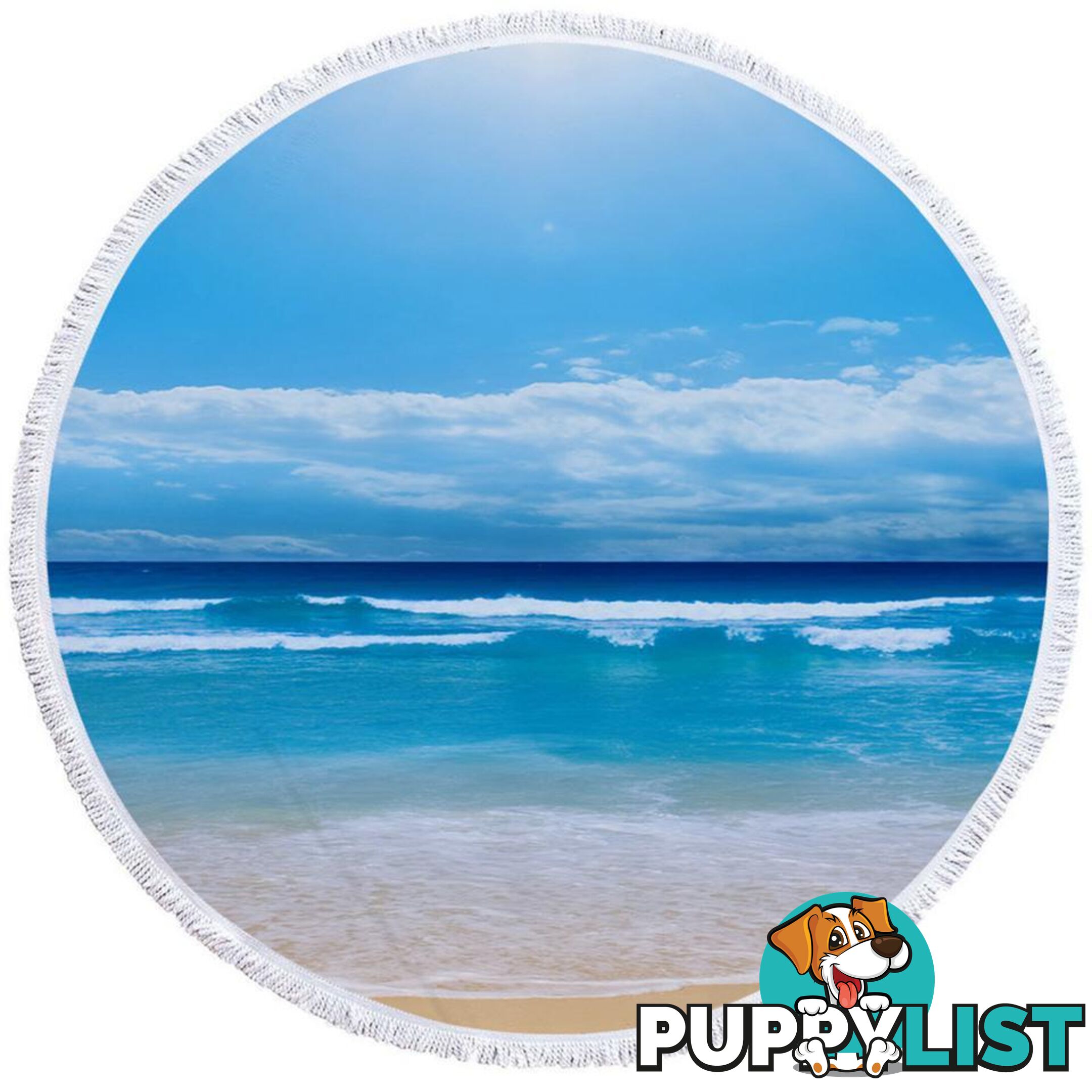 Blue Ocean Beach Towel - Towel - 7427046326841