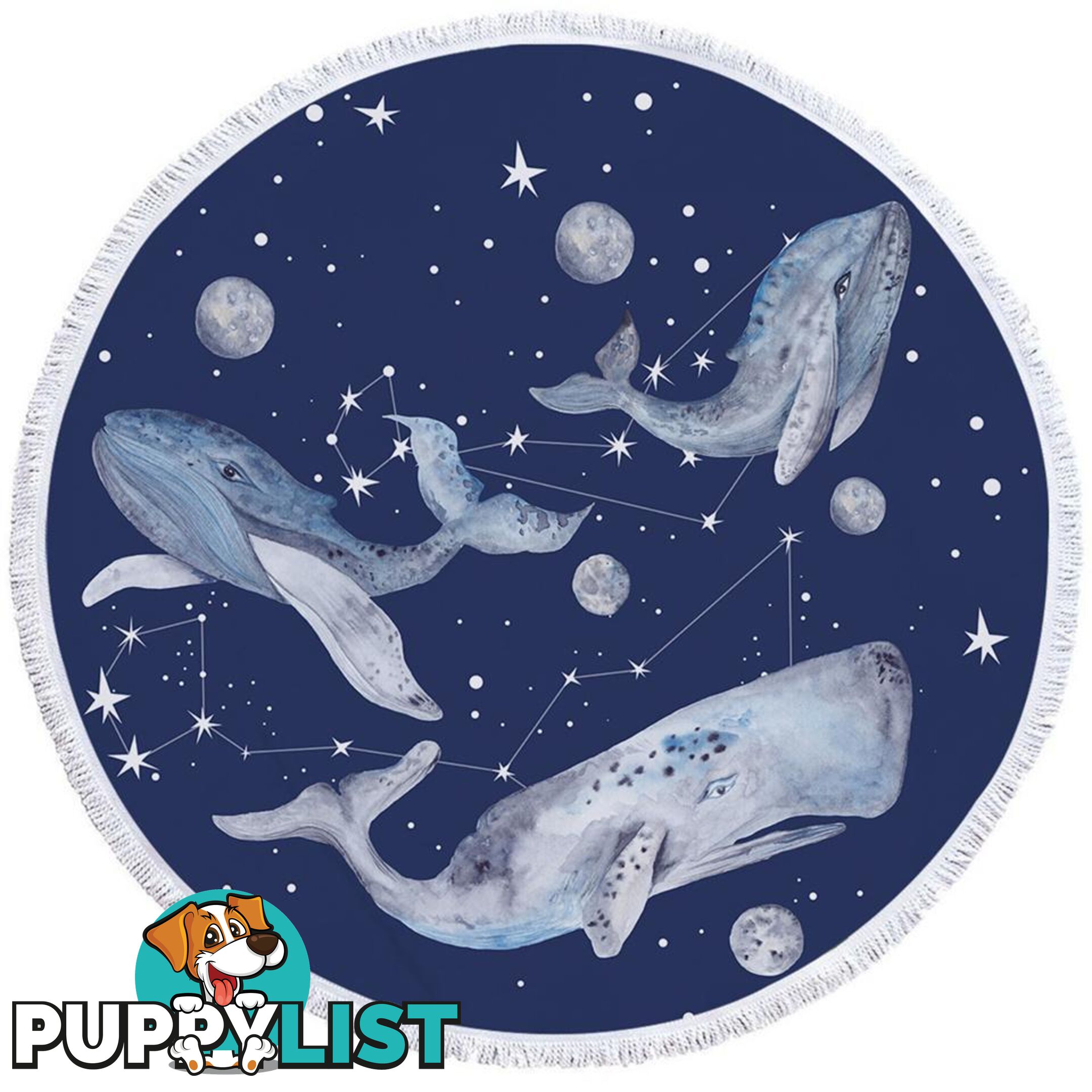 Space Whales Beach Towel - Towel - 7427046308960