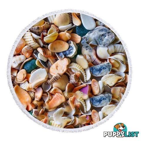 Seashells Beach Towel - Towel - 7427046344081