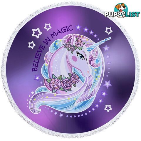 Believe in Magic Unicorn Beach Towel - Towel - 7427046323055