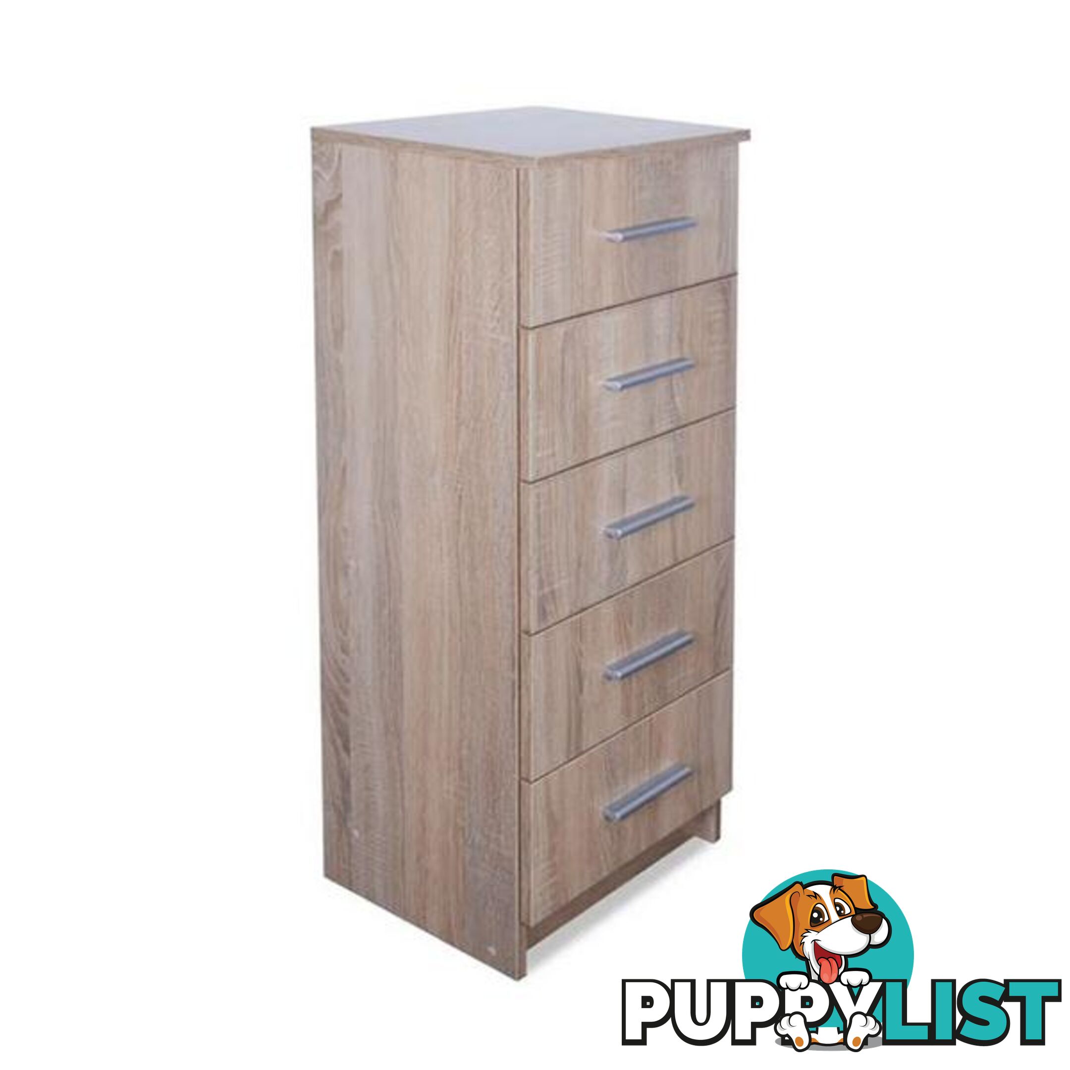 Tall Chest Of Drawers Chipboard 41X35X108 Cm - Unbranded - 8718475570189
