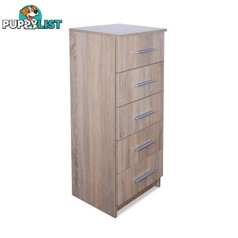 Tall Chest Of Drawers Chipboard 41X35X108 Cm - Unbranded - 8718475570189