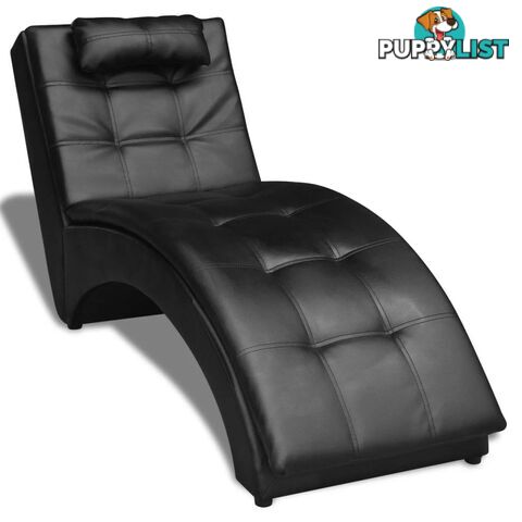 Chaise Lounge With Pillow Artificial Leather - Unbranded - 4326500434319