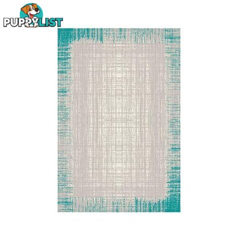 Heat Set Focus Grey Turquoise Rug - Unbranded - 7427046221979