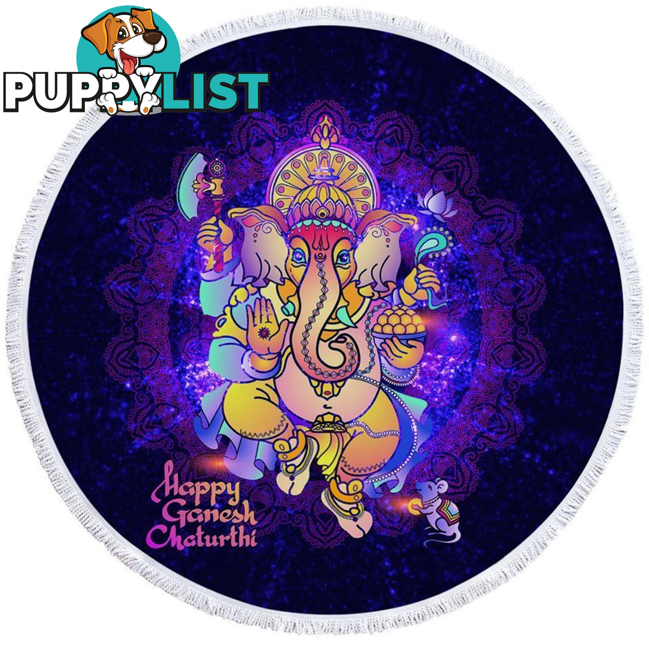 Space Ganesh Beach Towel - Towel - 7427046324717