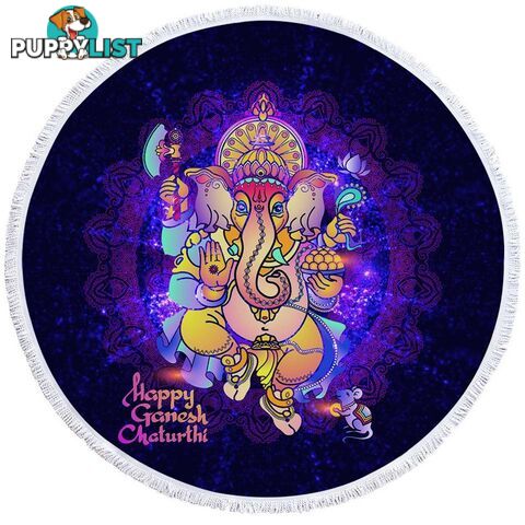 Space Ganesh Beach Towel - Towel - 7427046324717