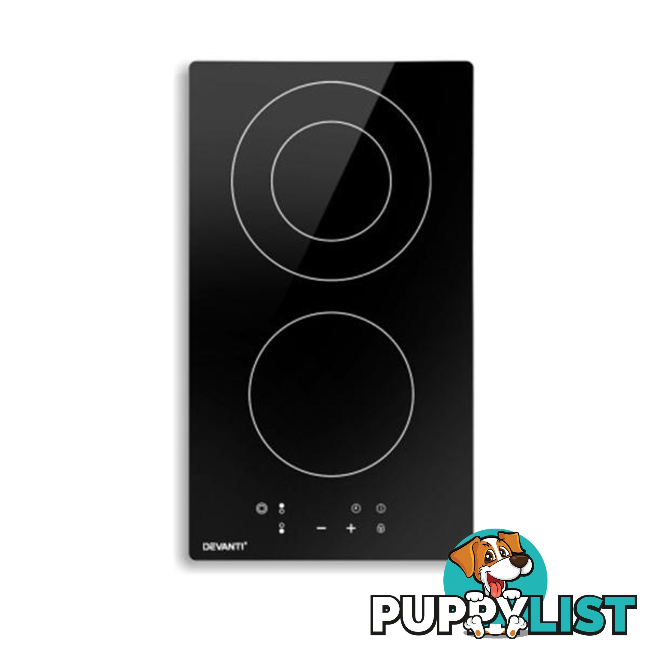 Electric Ceramic Cooktop 30Cm Kitchen Cooker Hob Touch Control 3 Zones - Devanti - 9355720022940