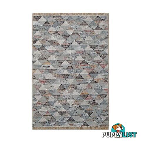 Grey Triangle Flatweave Rug - Unbranded - 7427005891854