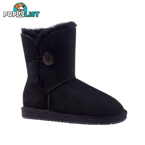 UGGS Single Button Short Sheepskin Cedar 5803 Unisex Black - UGG - 822427508620