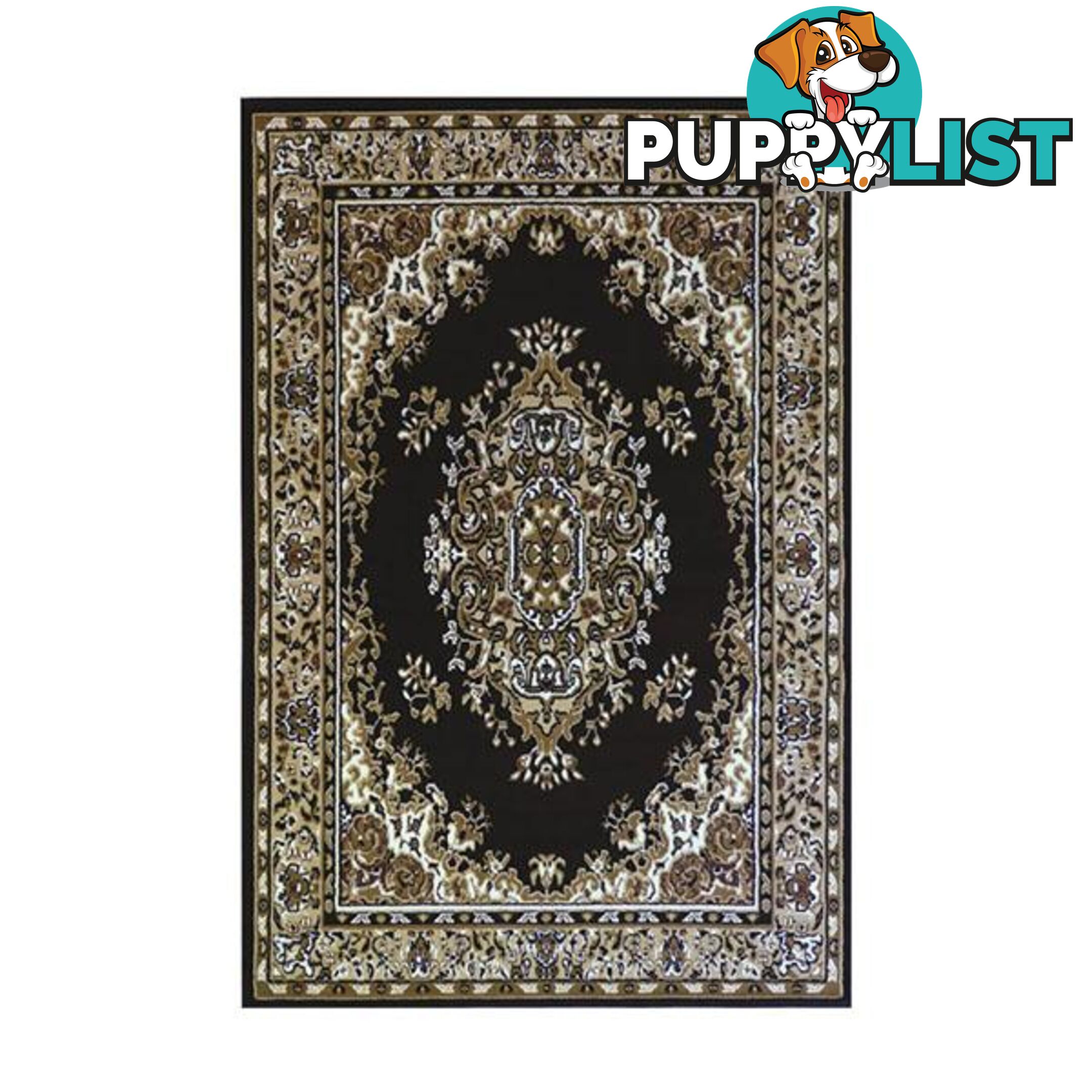 Allure Black Runner Polypropylene Rug 60 X 220 Cm - Unbranded - 9476062057459